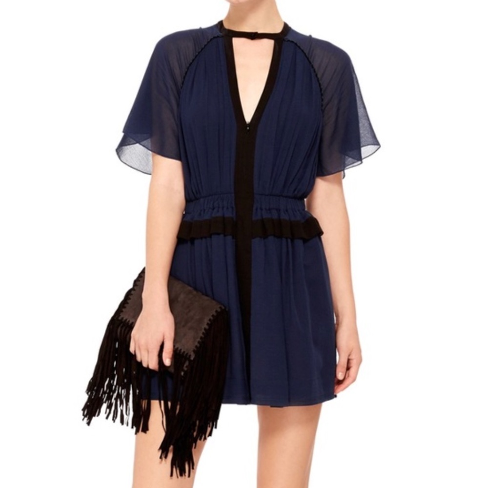 ISABEL MARANT Black Keyhole Mini Dress